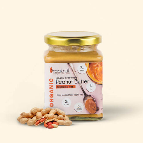 Praakritik Organic Jaggery Sweetened Peanut Butter